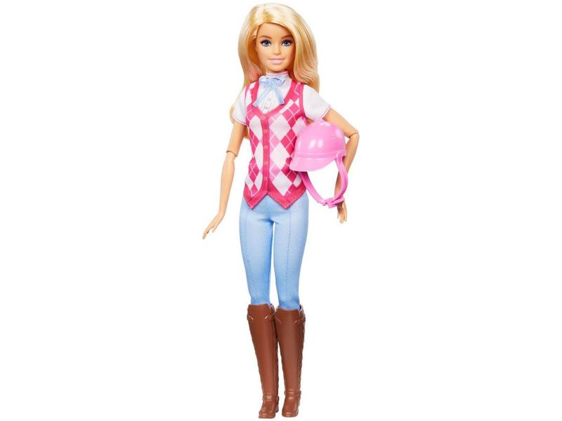 Imagem de Boneca Barbie Malibu Equitação com Capacete - Mattel