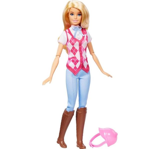 Imagem de Boneca Barbie Malibu Equitação Série Corrida De Cavalo Hxj38