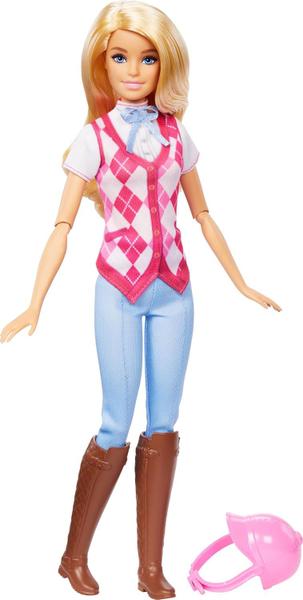 Imagem de Boneca Barbie Malibu Equitação Série Corrida De Cavalo - Mattel  Hxj38