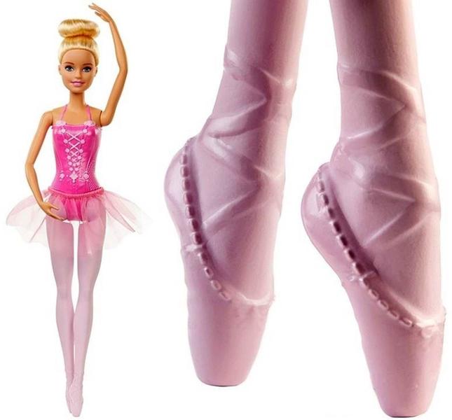 Imagem de Boneca Barbie Menina Quero Ser Bailarina Clássica - Cabelo Loiro - Roupa Roupinha Rosa - Mattel Brinquedos