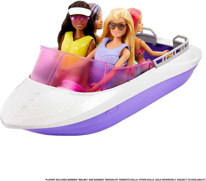 Imagem de Boneca Barbie Mermaid Power com Barco Mattel HHG60
