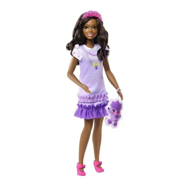 Imagem de Boneca Barbie Minha Primeira Barbie Com Vestidos e Pets HLL18 Mattel