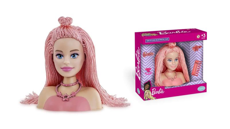 Imagem de Boneca Barbie - Mini Styling Head - Special Hair - C/Acessórios