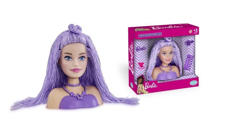 Imagem de Boneca Barbie - Mini Styling Head - Special Hair - C/Acessórios