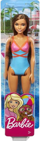 Imagem de Boneca Barbie Moda Praia Morena com Maiô Azul GHW40 - Mattel (24917)