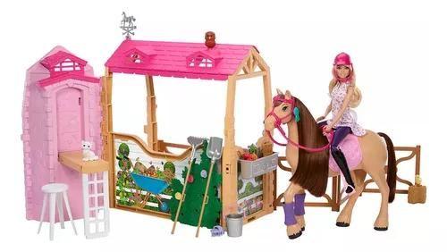 Imagem de Boneca Barbie Mysteries Playset Estábulo De Cavalos - hxj44