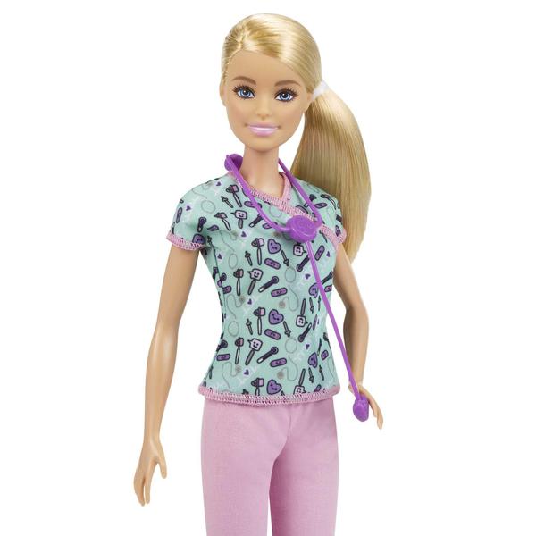 Imagem de Boneca Barbie Nurse com esfoliantes médicos