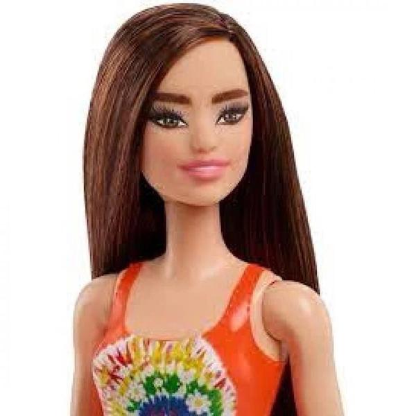 Imagem de Boneca Barbie Oriental Praia Cabelos Castanhos - Mattel
