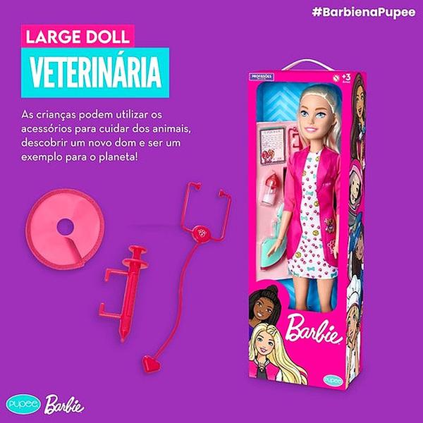 Boneca Barbie Original Veterinária Gigante com 3 Cachorros - Mattel Brinquedos Imagem de Boneca Barbie Original Veterinária Gigante com 3 Cachorros