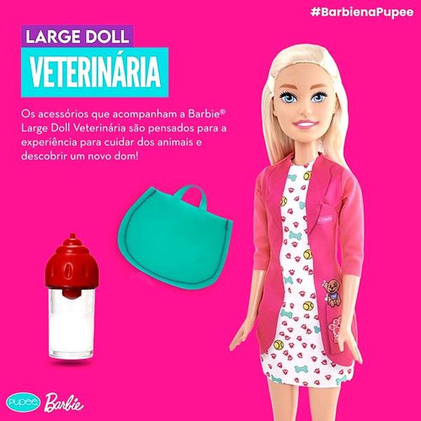 Boneca Barbie Original Veterinária Gigante com 3 Cachorros - Mattel Brinquedos Imagem de Boneca Barbie Original Veterinária Gigante com 3 Cachorros