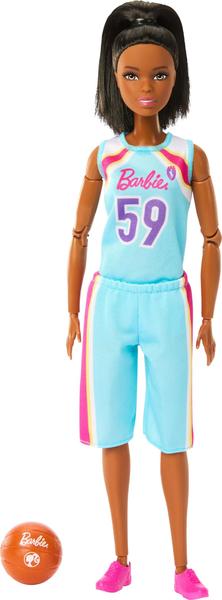 Imagem de Boneca Barbie para jogadora de basquete Made to Move com acessórios