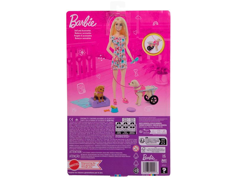 Imagem de Boneca Barbie Passeio Animais de Estimação