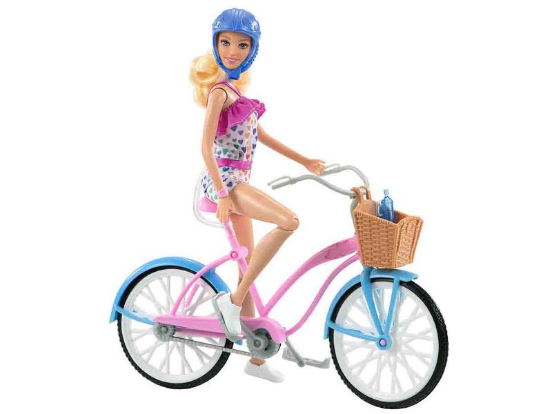 Boneca Barbie Passeio de Bicicleta com Acessórios - Mattel Imagem de Boneca Barbie Passeio de Bicicleta com Acessórios