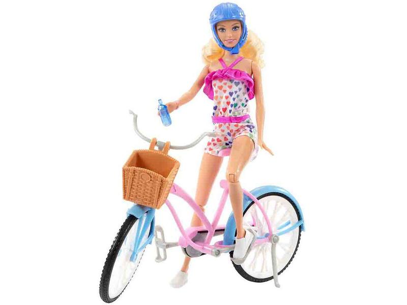 Boneca Barbie Passeio de Bicicleta com Acessórios - Mattel Imagem de Boneca Barbie Passeio de Bicicleta com Acessórios