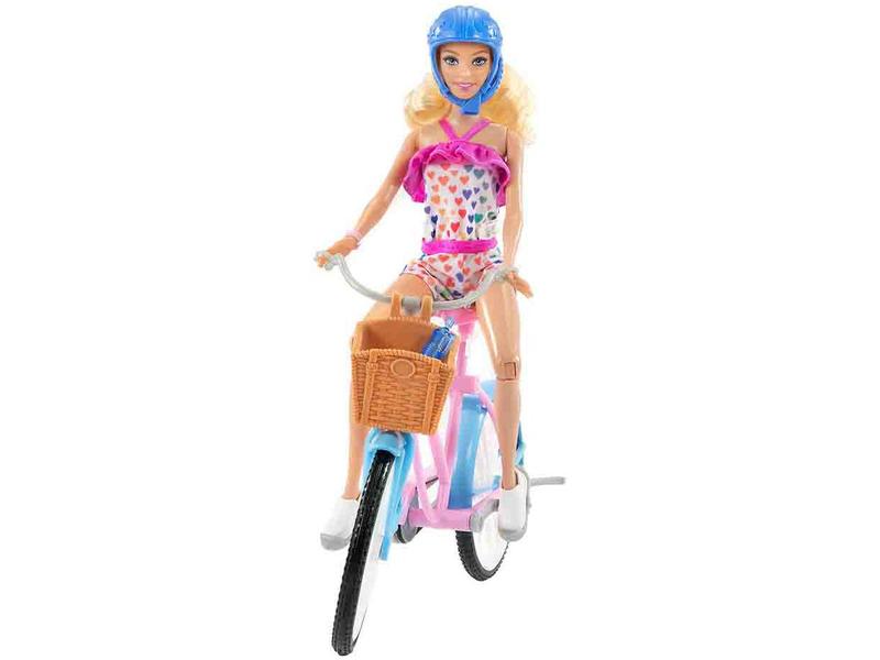 Boneca Barbie Passeio de Bicicleta com Acessórios - Mattel Imagem de Boneca Barbie Passeio de Bicicleta com Acessórios