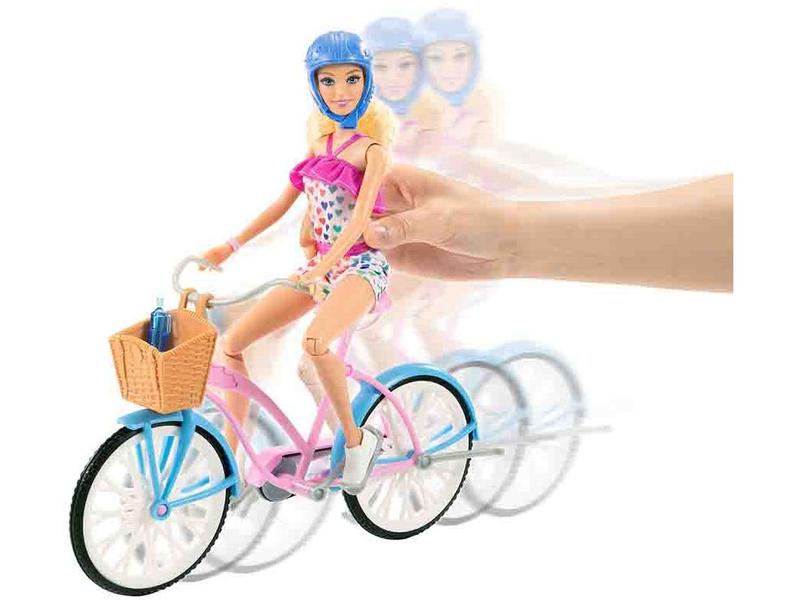 Boneca Barbie Passeio de Bicicleta com Acessórios - Mattel Imagem de Boneca Barbie Passeio de Bicicleta com Acessórios