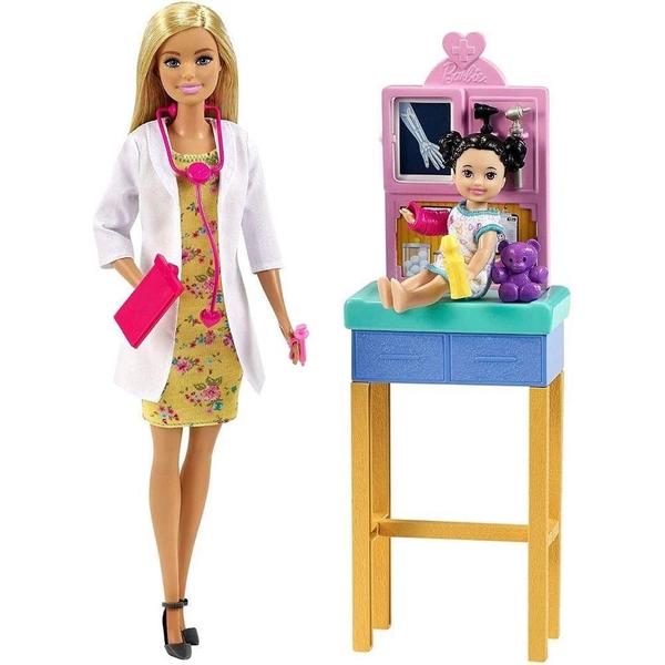 Imagem de Boneca Barbie Pediatra Exame Raio-x Medica Loira Mattel