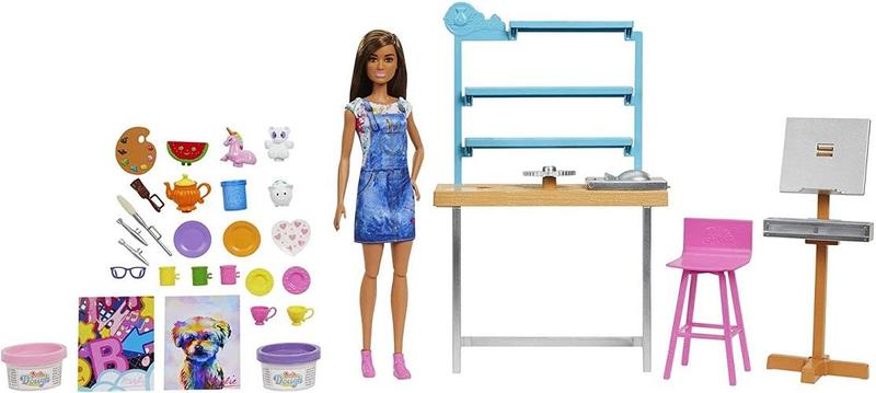 Imagem de Boneca Barbie Playset Estudio Criativo - Estudio de Arte - Mattel - HCM85