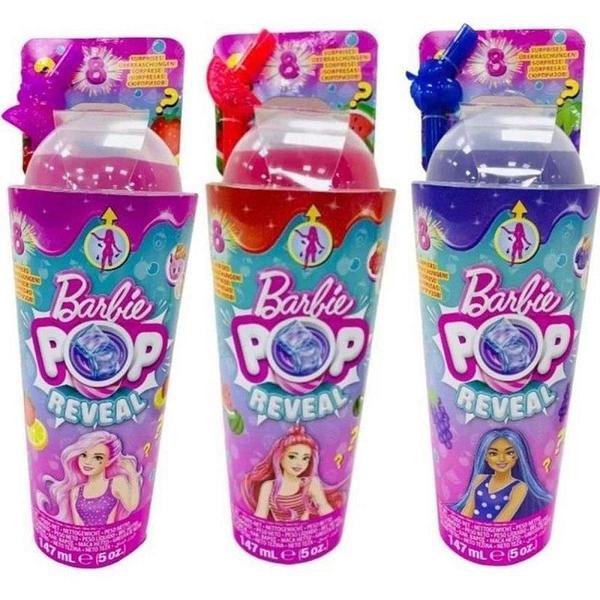 Boneca Barbie Pop Reveal Frutas 8 Surpresas - Morango Mattel Imagem de Boneca Barbie Pop Reveal Frutas 8 Surpresas - Morango Mattel