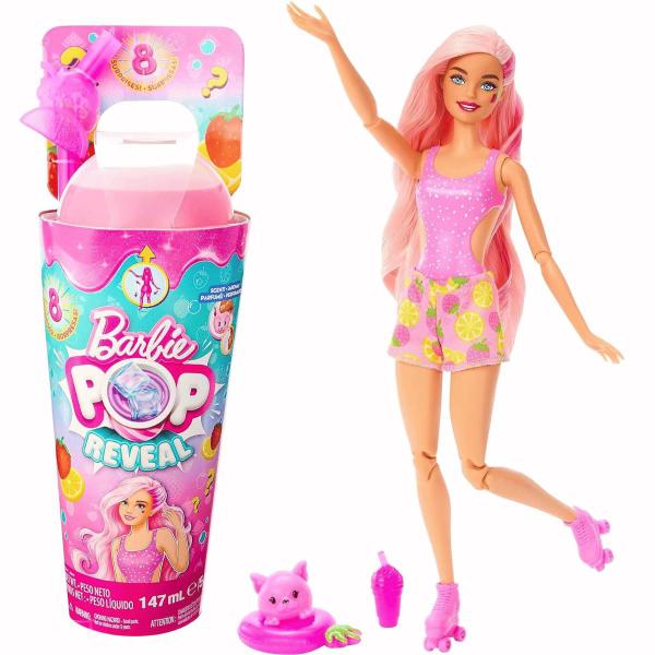 Imagem de Boneca Barbie Pop Reveal Rosa Serie Frutas 3+ Mattel