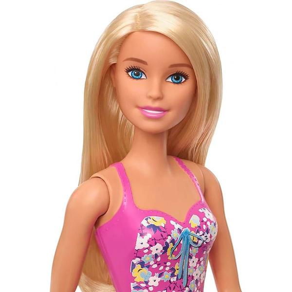 Imagem de Boneca Barbie Praia com Maiô Pink DWJ99 HXX48 - Mattel