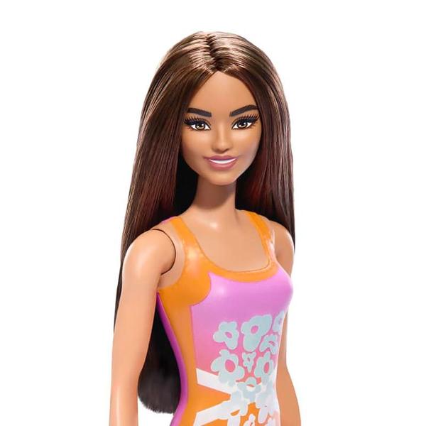 Boneca Barbie Praia com Maiô Rosa DWJ99 HXX50 - Mattel Imagem de Boneca Barbie Praia com Maiô Rosa DWJ99 HXX50 - Mattel