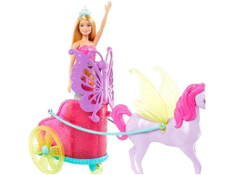 Imagem de Boneca Barbie Princesa com Carruagem - com Acessórios Mattel