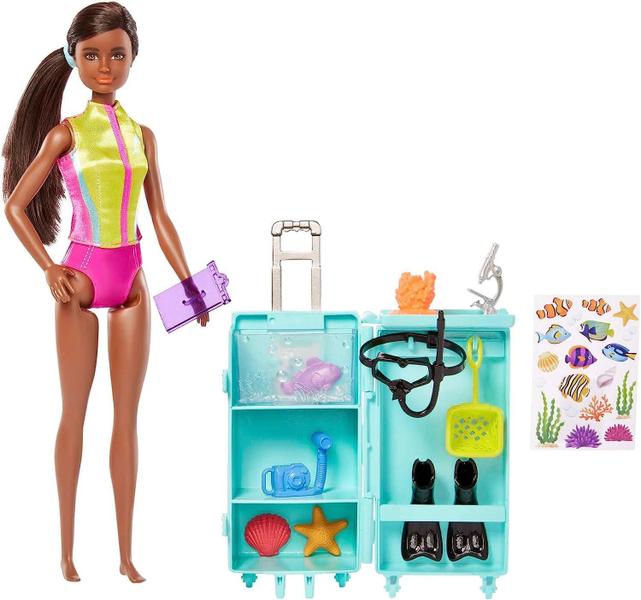 Imagem de Boneca Barbie Profissões Bióloga Marinha Mattel