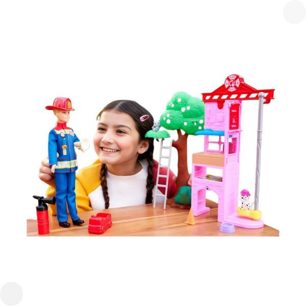 Imagem de Boneca Barbie Profissões Conjunto de Bombeira HRG55 - Mattel