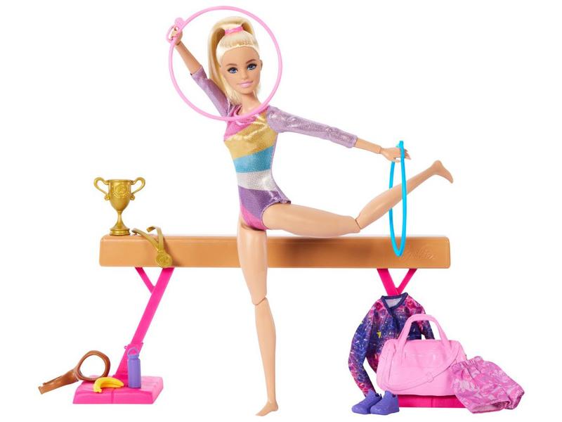 Imagem de Boneca Barbie Profissões Ginasta com Acessórios