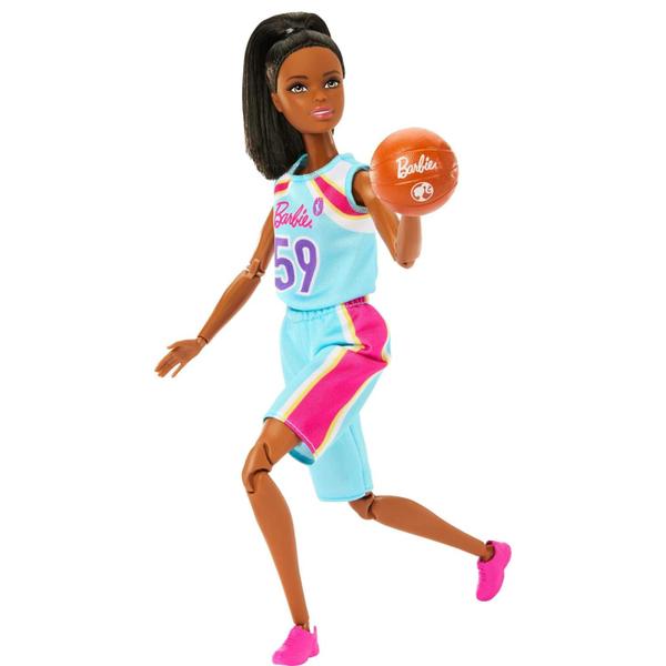 Boneca Barbie Profissões Jogadora de Basquete Negra Mattel Imagem de Boneca Barbie Profissões Jogadora de Basquete Negra Mattel