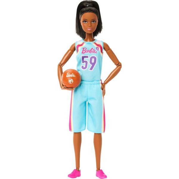 Boneca Barbie Profissões Jogadora de Basquete Negra Mattel Imagem de Boneca Barbie Profissões Jogadora de Basquete Negra Mattel