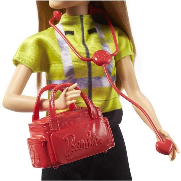 Imagem de Boneca Barbie Profissões Paramédica Cabelo Castanho Petite GYT28 Mattel