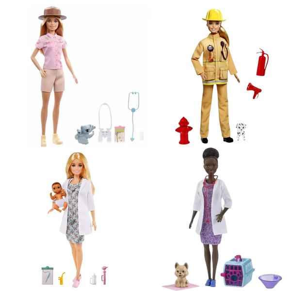 Boneca Barbie Profissões Sortida e Unitária Deluxe GYJ98 Mattel - 088158 Imagem de Boneca Barbie Profissões Sortida e Unitária Deluxe GYJ98 Mattel - 088158