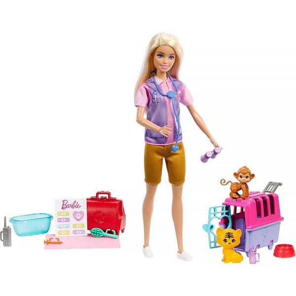 Imagem de Boneca Barbie Resgate e Recuperação de Animais da Selva Loira HRG50 - Mattel