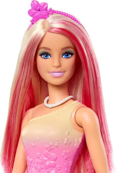 Imagem de Boneca Barbie Royal com cabelo e acessórios rosa e loiro Fantasy