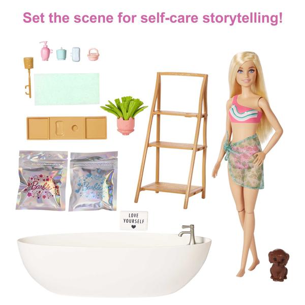 Imagem de Boneca Barbie Self-Care - Conjunto Banho de Confete de Sabão - Mattel