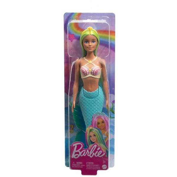 Imagem de Boneca Barbie Sereia Cauda Verde Água Mattel