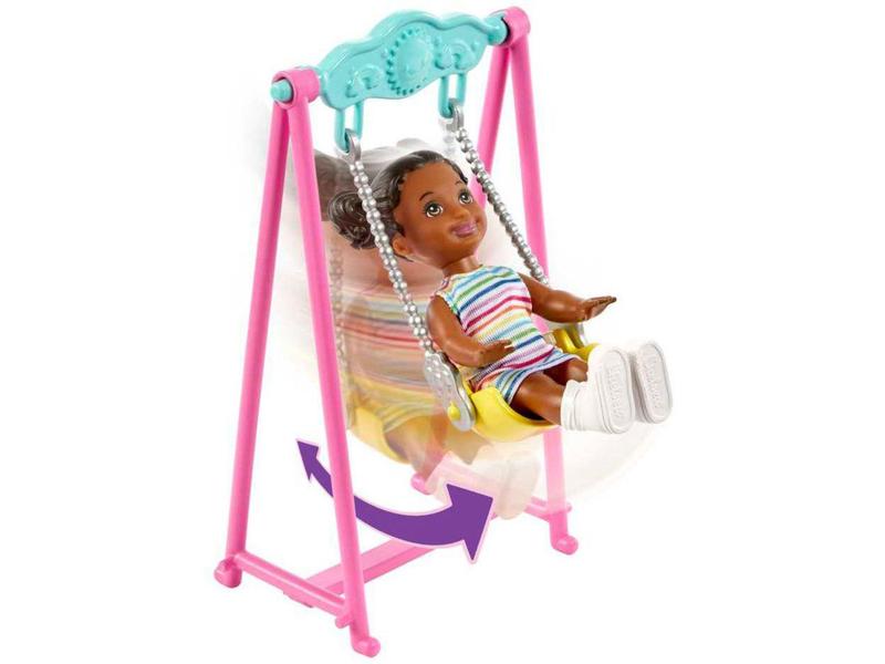 Imagem de Boneca Barbie Sisters & Pets Skipper Babysitter - Parque Infantil com Acessórios Mattel