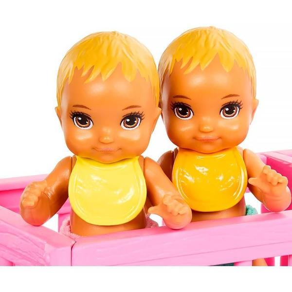 Imagem de Boneca Barbie Skipper Cuidados Gêmeos Babá Acessórios Hxm99