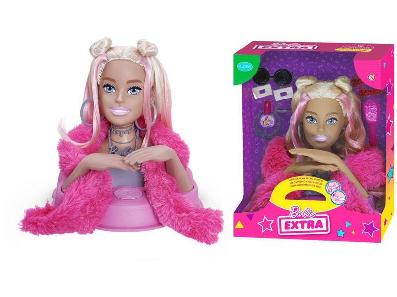 Imagem de Boneca Barbie Styling Head Extra - com Acessórios Pupee