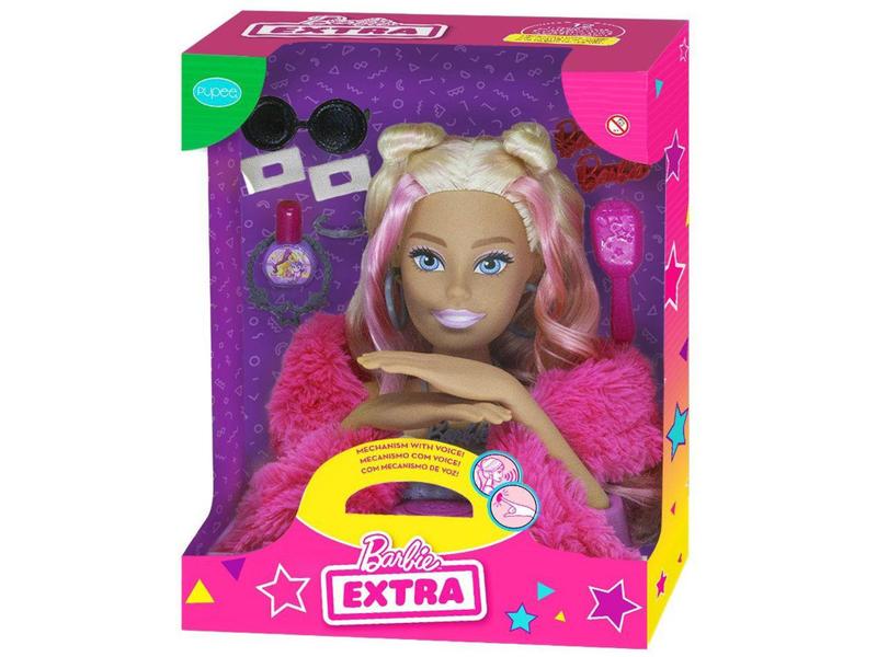 Imagem de Boneca Barbie Styling Head Extra - com Acessórios Pupee