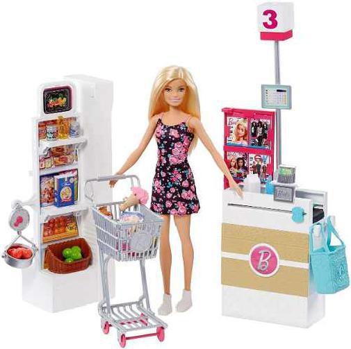 Imagem de Boneca Barbie Supermercado + Carrinho de Compras - Mattel