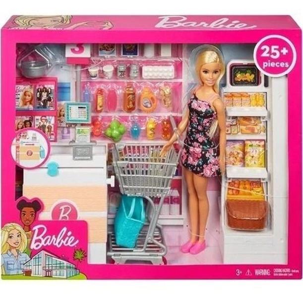 Imagem de Boneca Barbie Supermercado De Luxo - Mattel Frp01