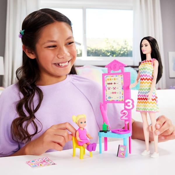 Imagem de Boneca Barbie Teacher com boneca de moda loira e acessórios