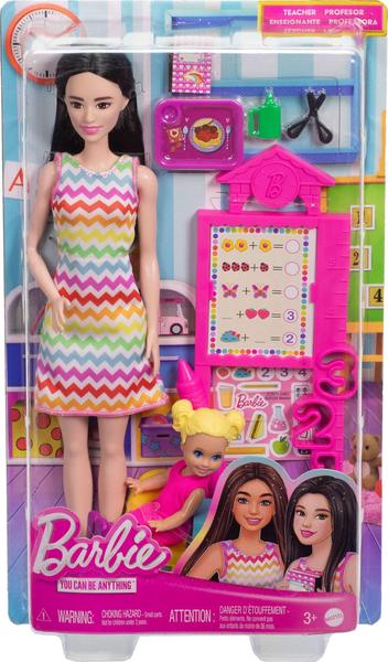 Imagem de Boneca Barbie Teacher com boneca de moda loira e acessórios