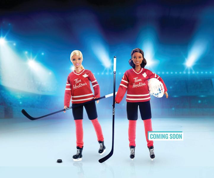 Imagem de Boneca Barbie Tim Hortons (12'' Curvy) Hockey Uniform, Certificado, 6+, Vermelha