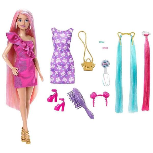 Imagem de Boneca Barbie Totally Hair Neon Com 2 Looks - Mattel