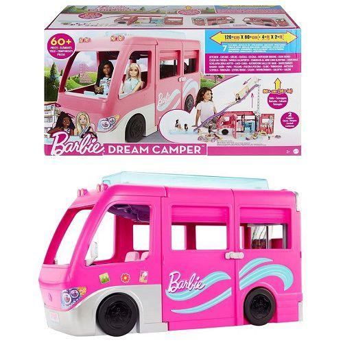 Imagem de Boneca Barbie Trailer Acampamento dos Sonhos - Dream House - Dream Camper Com 60 Acessórios - Mattel - HCD46