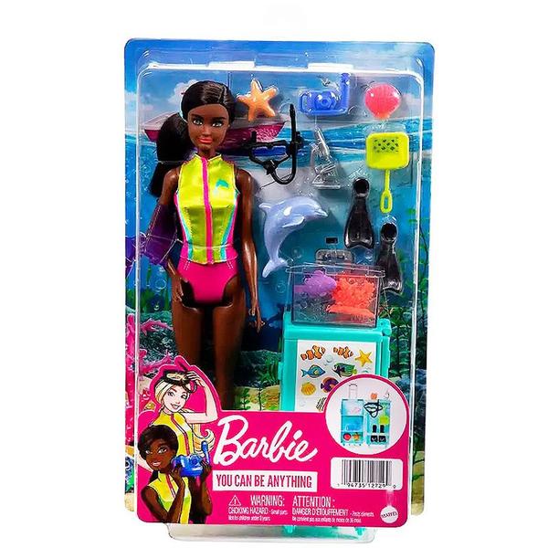 Imagem de Boneca Barbie You Can Be Anything Bióloga Marinha com Acessórios HMH27 - Mattel